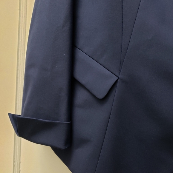 Lafayette 148 New York Navy Wool Blazer - Picture 3 of 6